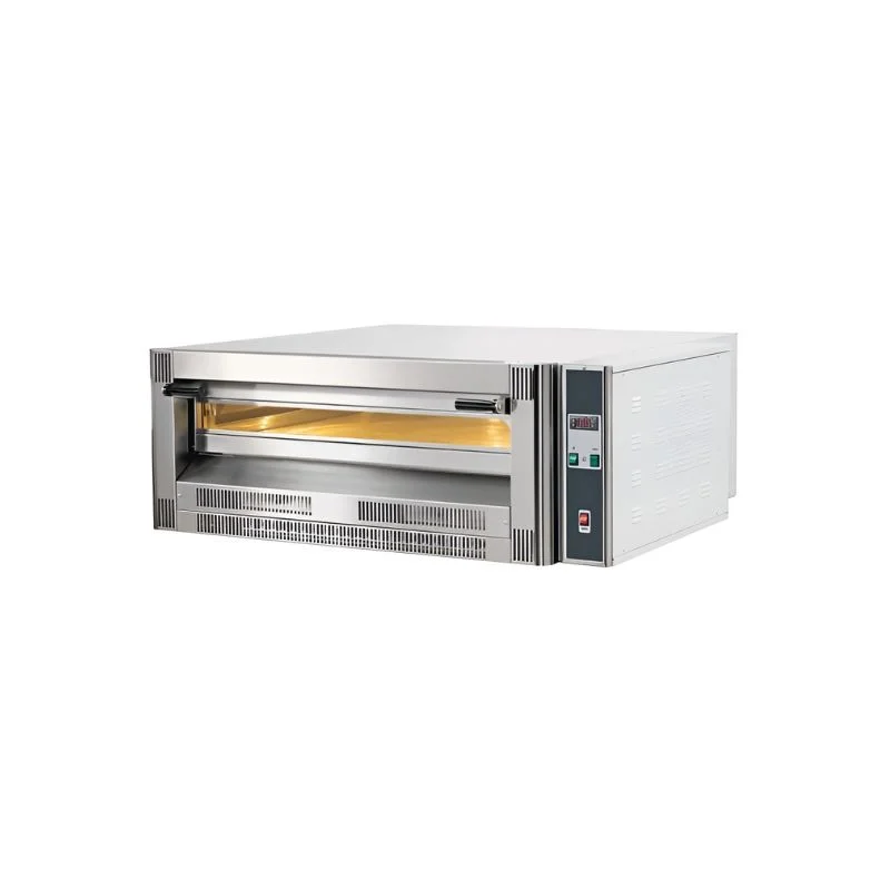 Deck oven of lakshmi food machinery comes with single, double and triple decks with the double of trays with decks i.e., a deck consists of two trays. It is fully automated and consumes less power. The baking time of the oven is reduced to half when compared to others. The oven can used for both commercial and house-hold purposes.
